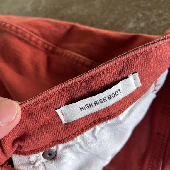 Wrangler Retro Jeans Womens 29x30 Red High Rise Boot Bootcut Western Denim - Picture 4 of 10